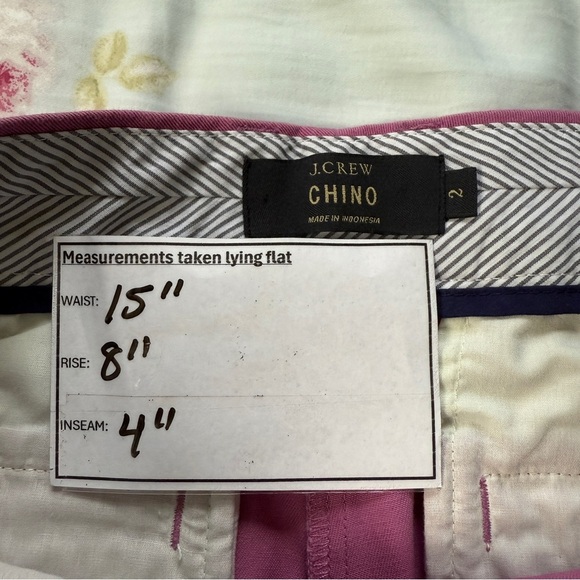 J. Crew Purple Chino Shorts Size 2 - Picture 4 of 5
